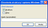 Ochrona skoroszytu w Excelu